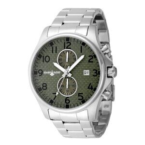 Chase Durer CDW-0094 Men's Watch 45mm Steel Army Green Carbon Fiber Dial New!